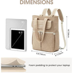 G4Free - G4Free 2 in 1 Tote Backpack Fits 15" Laptop, Women Bag Daypack -TN24B475A