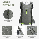 G4Free - G4Free 20L Lightweight Hiking Backpack with Waist Strap -TN25B615A