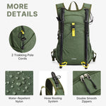 G4Free - G4Free 20L Lightweight Hiking Backpack with Waist Strap -TN25B615A