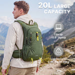 G4Free - G4Free 20L Lightweight Hiking Backpack with Waist Strap -TN25B615A