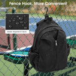 G4Free - G4Free 20L Pickleball Bag, Pickleball Paddle Backpack with Fence Hook -TN25B520A