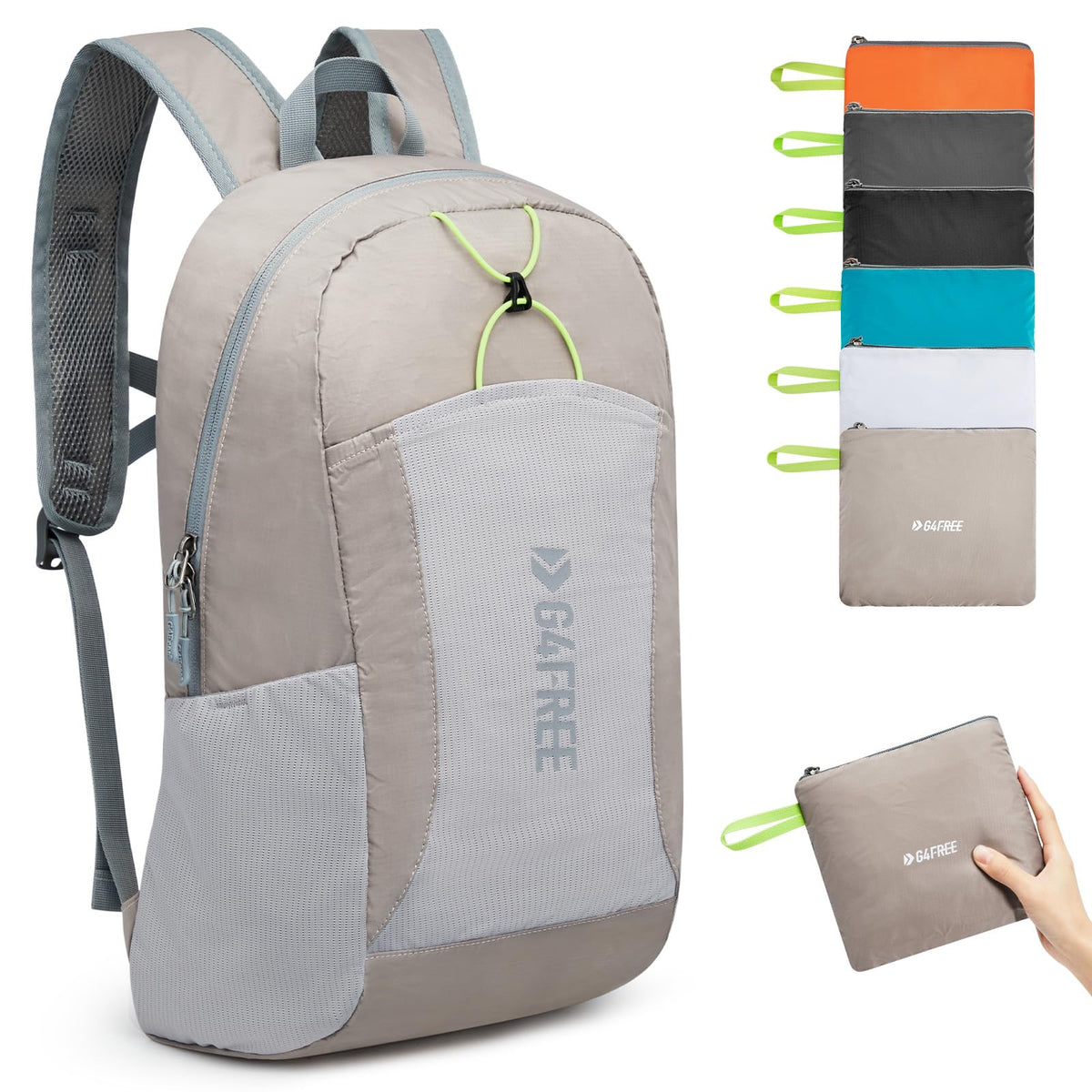 G4Free - G4Free 24L Small Packable Water Resistant Hiking Travel Backpack -TN23B304B