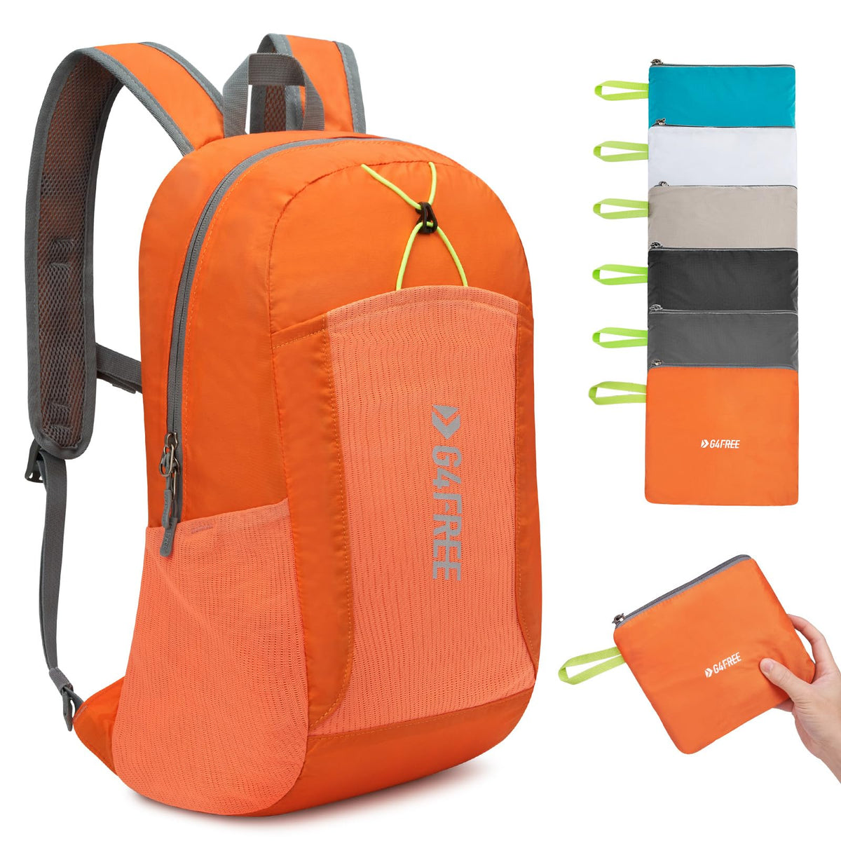 G4Free - G4Free 24L Small Packable Water Resistant Hiking Travel Backpack -TN23B304F