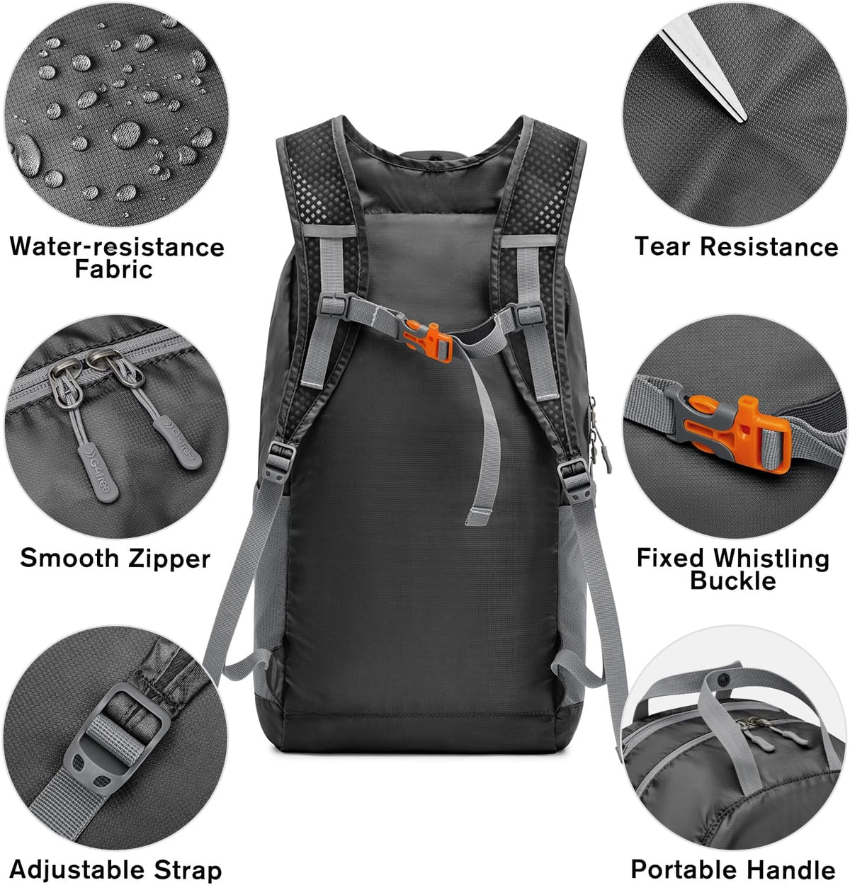 G4Free - G4Free 25L Packable Foldable Water Resistant Hiking Backpack -TN24B436B