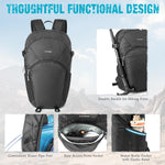 G4Free - G4Free 25L Packable Hiking Backpack with Thickened Back Panel -TN25B507A