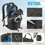 G4Free - G4Free 25L Packable Hiking Backpack with Thickened Back Panel -TN25B507A
