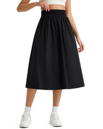 G4Free - G4Free 29" High Waisted Midi Skirt with Pockets UPF 50+ Quick Dry -GF26S960A001A-S