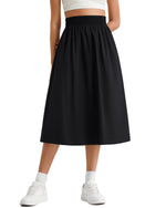 G4Free - G4Free 29" High Waisted Midi Skirt with Pockets UPF 50+ Quick Dry -GF26S960A001A-S
