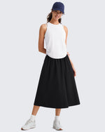 G4Free - G4Free 29" High Waisted Midi Skirt with Pockets UPF 50+ Quick Dry -GF26S960A001A-S