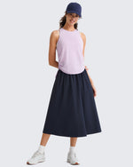 G4Free - G4Free 29" High Waisted Midi Skirt with Pockets UPF 50+ Quick Dry -GF26S960A001A-S