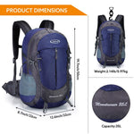 G4Free - G4Free 35L Outdoor Sports Travel Daypack with Rain Cover -D02V647A