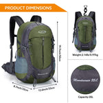 G4Free - G4Free 35L Outdoor Sports Travel Daypack with Rain Cover -D02V647A