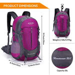 G4Free - G4Free 35L Outdoor Sports Travel Daypack with Rain Cover -D02V647A