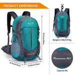 G4Free - G4Free 35L Outdoor Sports Travel Daypack with Rain Cover -D02V647A