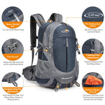 G4Free - G4Free 35L Outdoor Sports Travel Daypack with Rain Cover -D02V647A