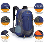 G4Free - G4Free 35L Outdoor Sports Travel Daypack with Rain Cover -D02V647A
