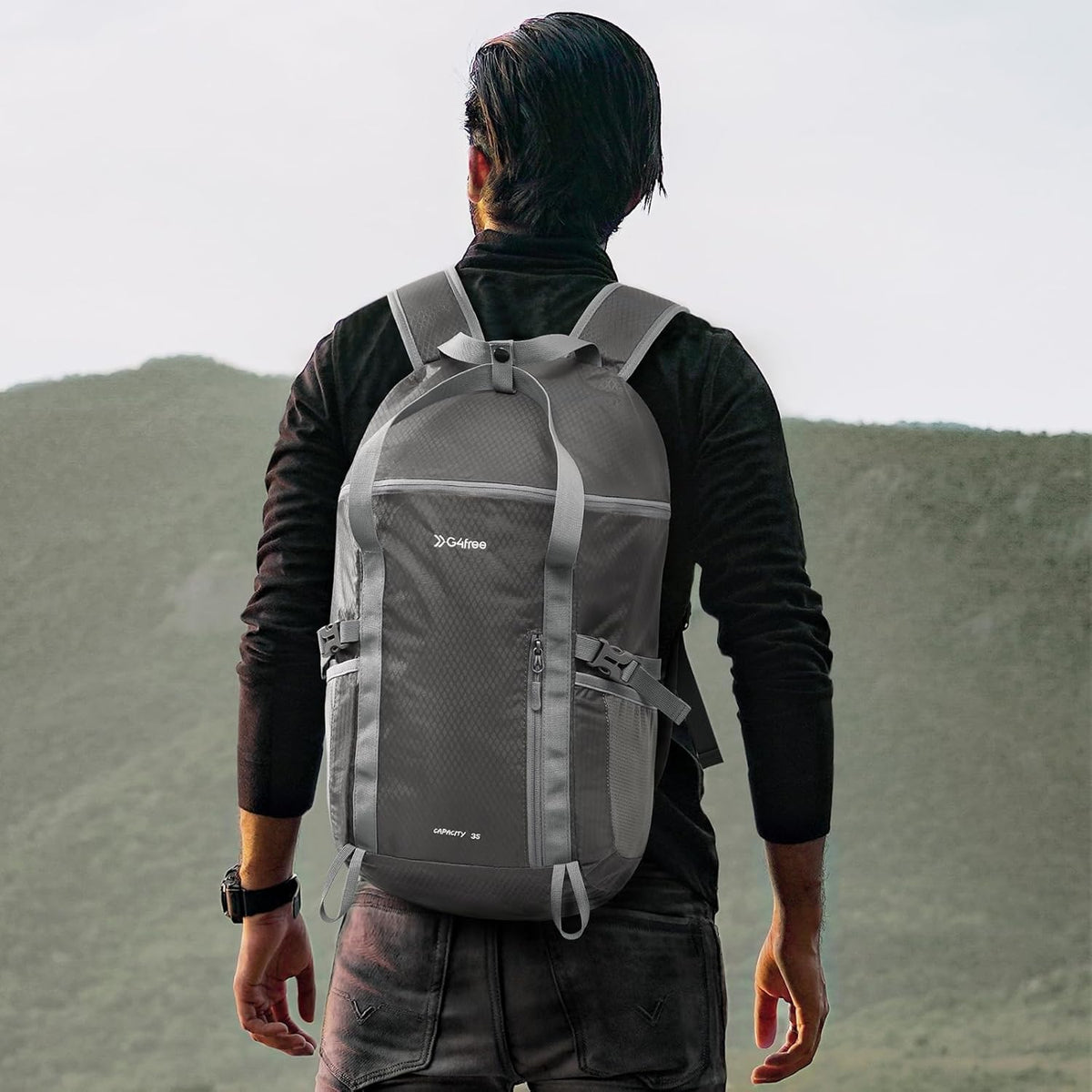G4Free - G4Free 35L Waterproof Travel Hiking Backpack -TN24B438A