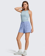 G4Free - G4Free 4" High Waisted Casual Shorts with Pockets -GF26E847A001A-S