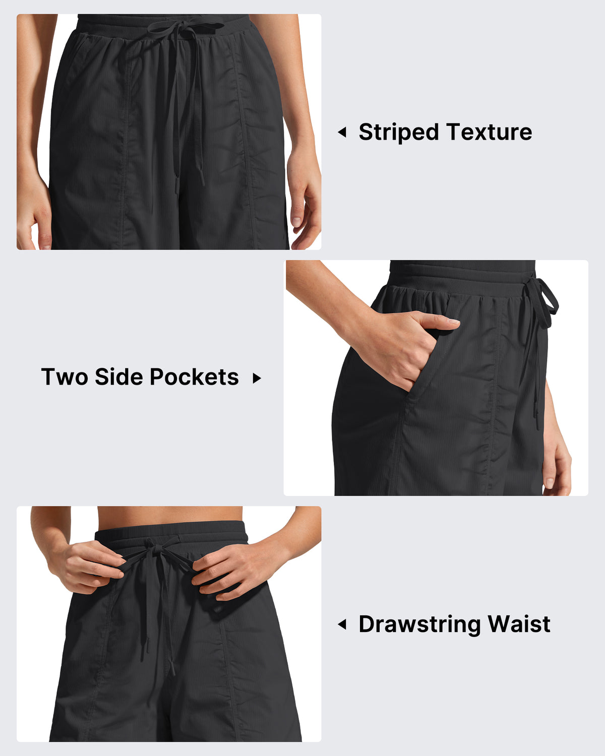 G4Free - G4Free 4" High Waisted Casual Shorts with Pockets -GF26E847A001A-S
