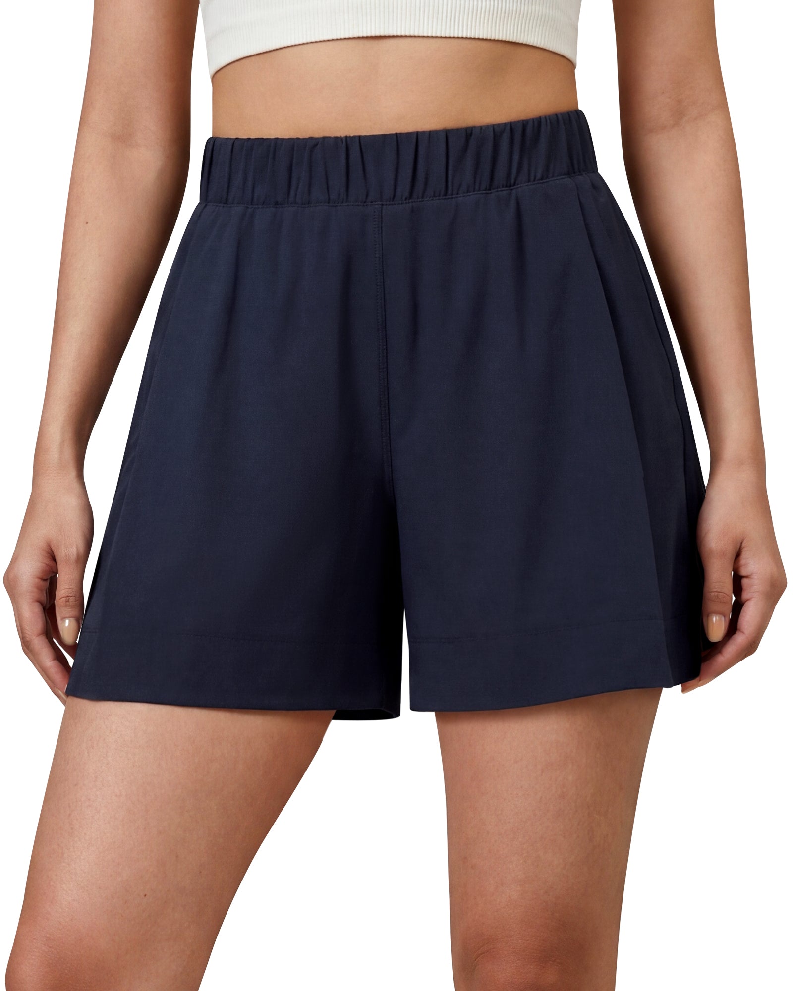 G4Free - G4Free 4" Water Resistant Side Slit Casual Shorts with Pockets -GF26E996A001A-S