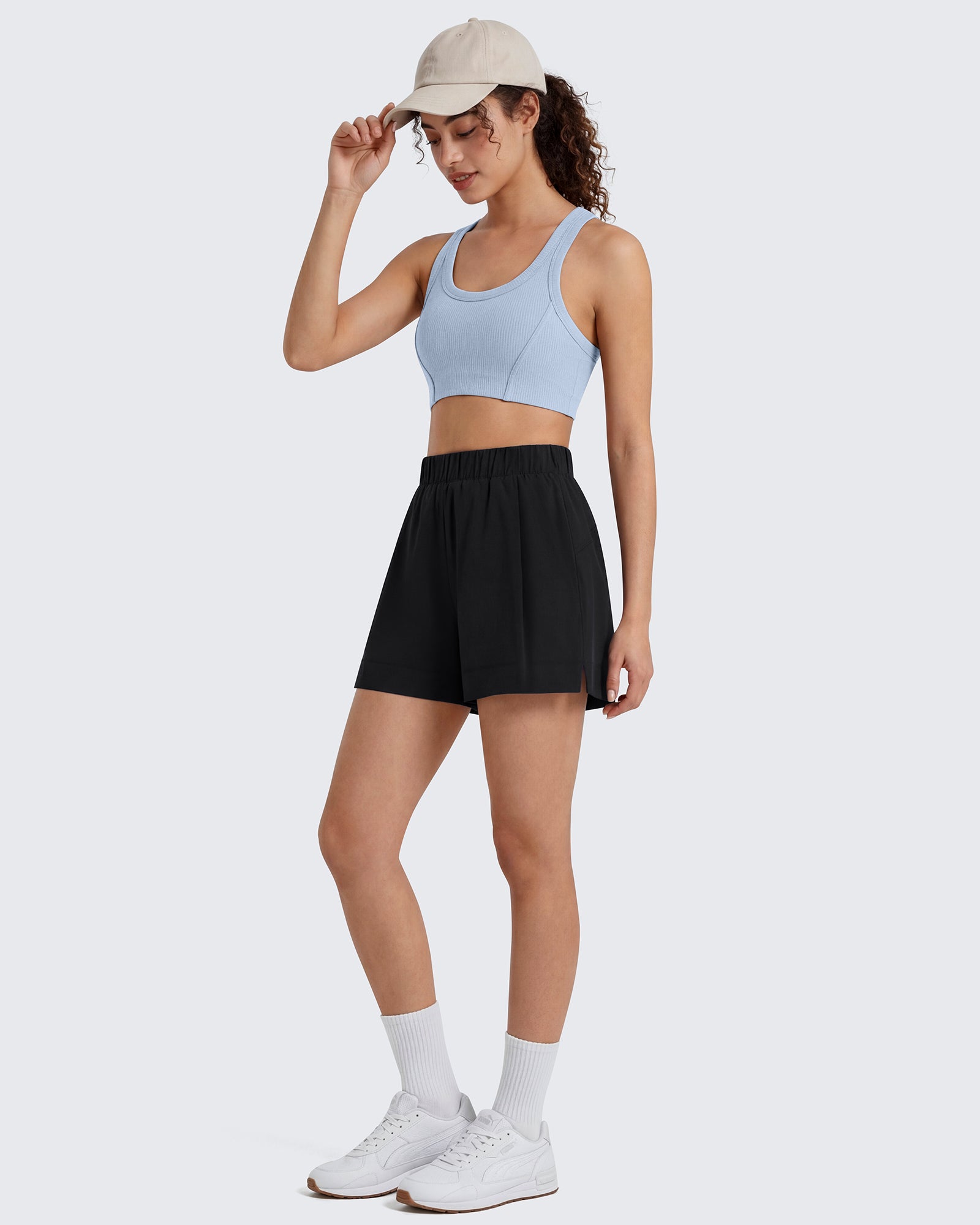 G4Free - G4Free 4" Water Resistant Side Slit Casual Shorts with Pockets -GF26E996A001A-S