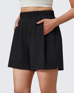 G4Free - G4Free 4" Water Resistant Side Slit Casual Shorts with Pockets -GF26E996A001A-S