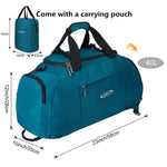 G4Free - G4Free 40L 3-Way Duffle Bag Backpack Gym Bag -D01V084A