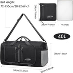 G4Free - G4Free 40L/65L Foldable Duffel Bag, Water-Repellent Travel Backpack -TN23B231L