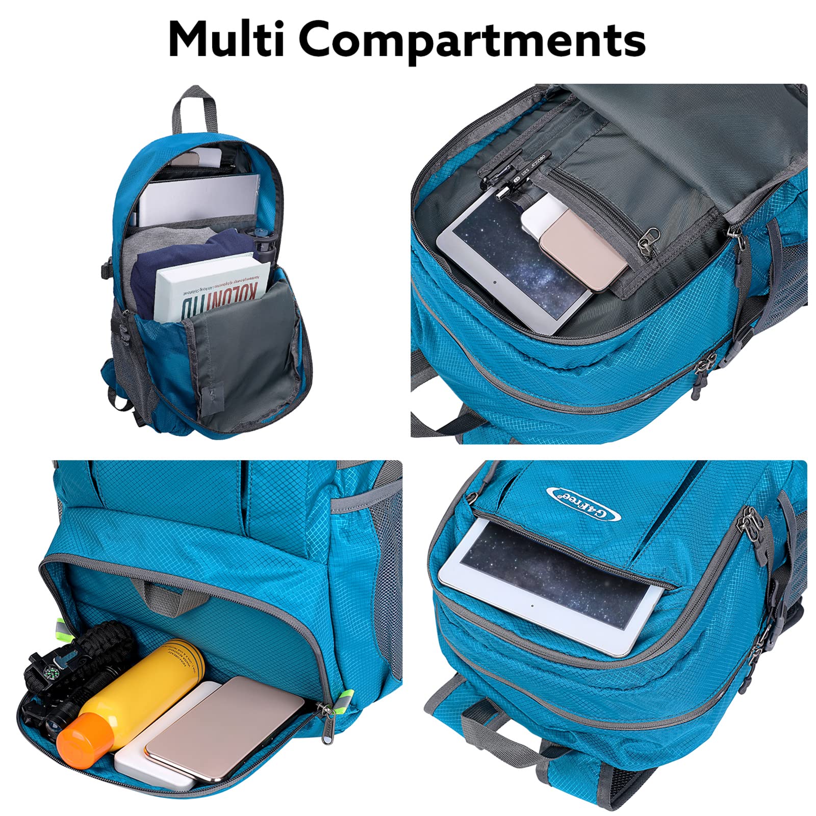 G4Free - G4Free 40L Lightweight Packable Hiking Backpack -D02V707A