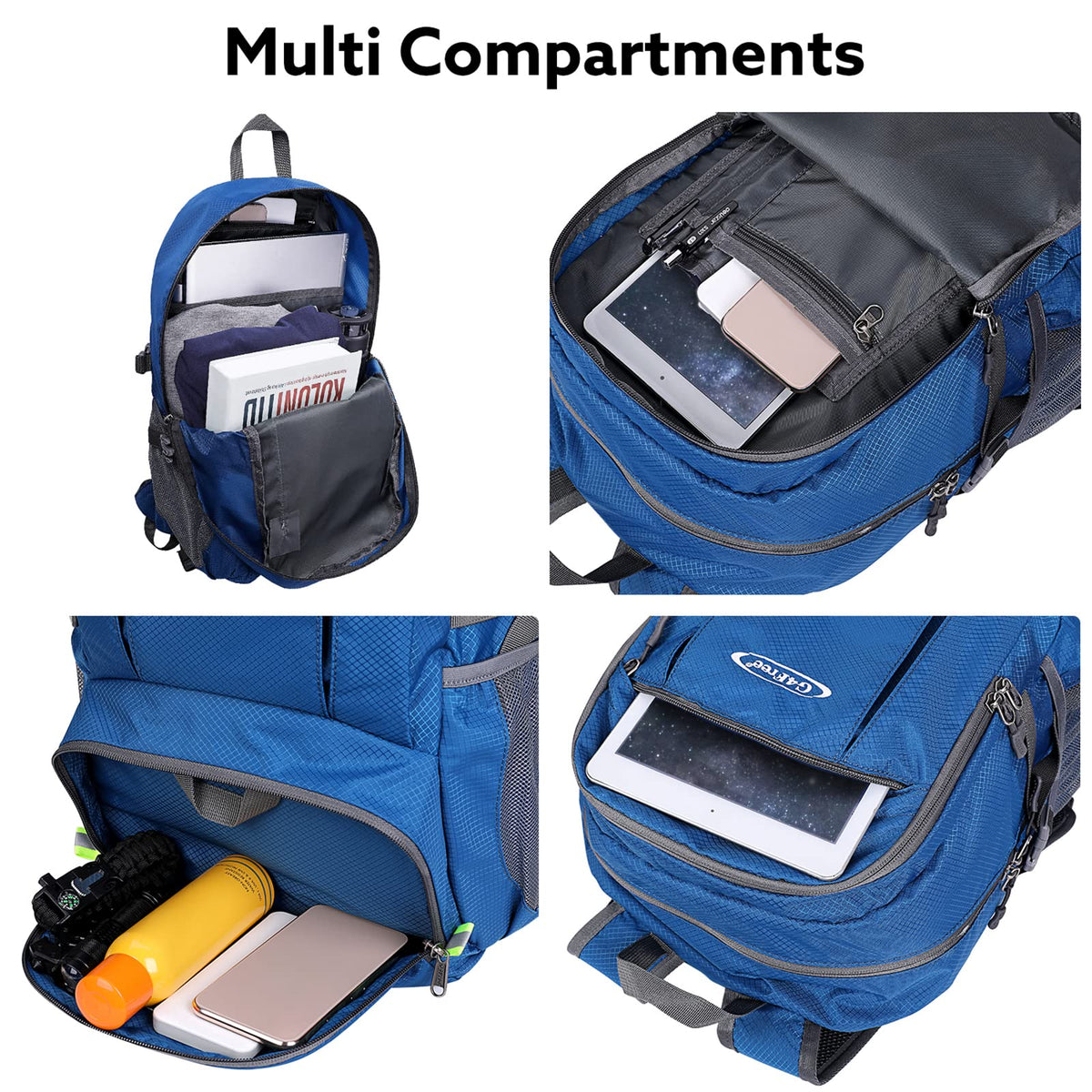 G4Free - G4Free 40L Lightweight Packable Hiking Backpack -D02V707A