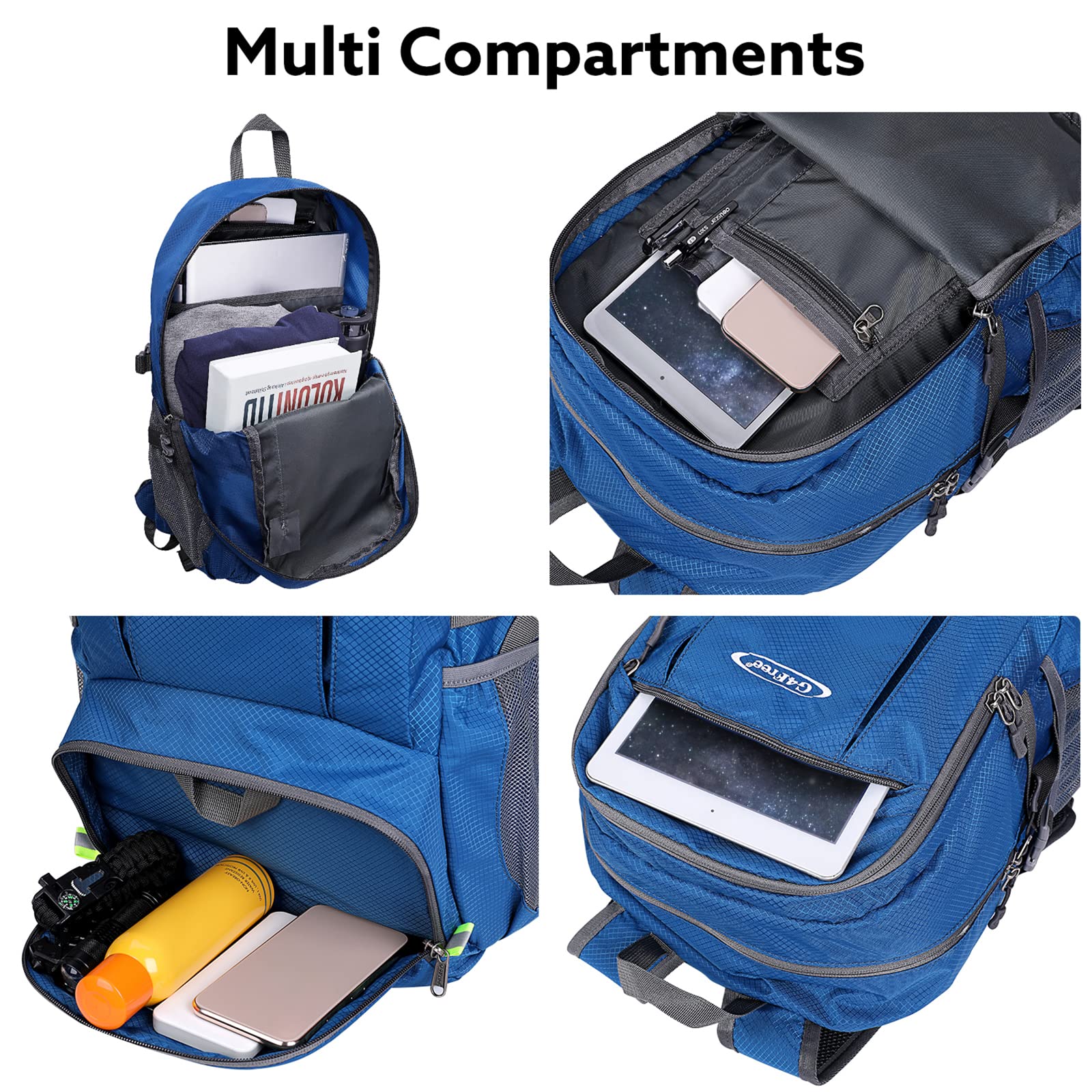 G4Free - G4Free 40L Lightweight Packable Hiking Backpack -D02V707A