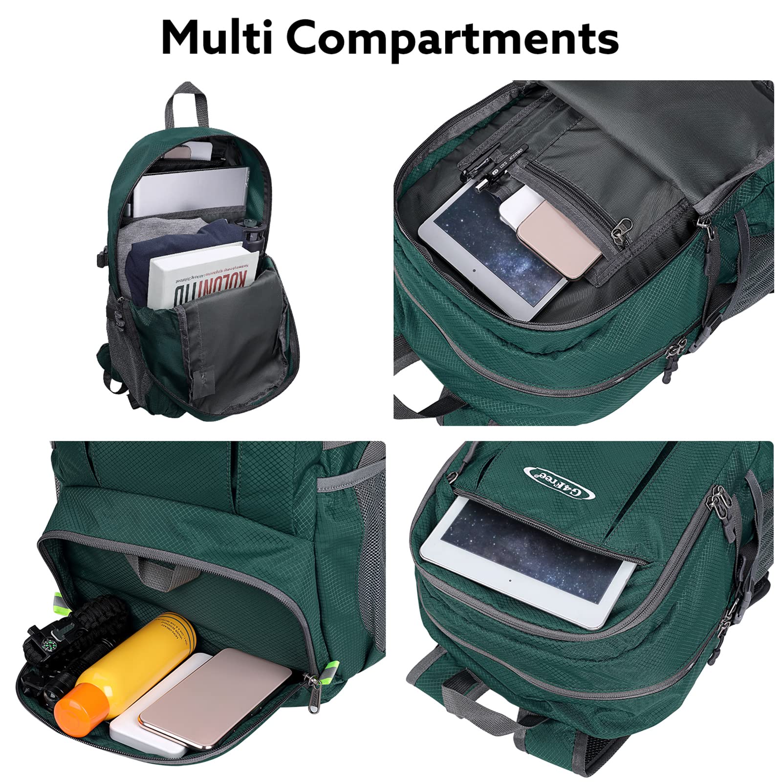G4Free - G4Free 40L Lightweight Packable Hiking Backpack -D02V707A