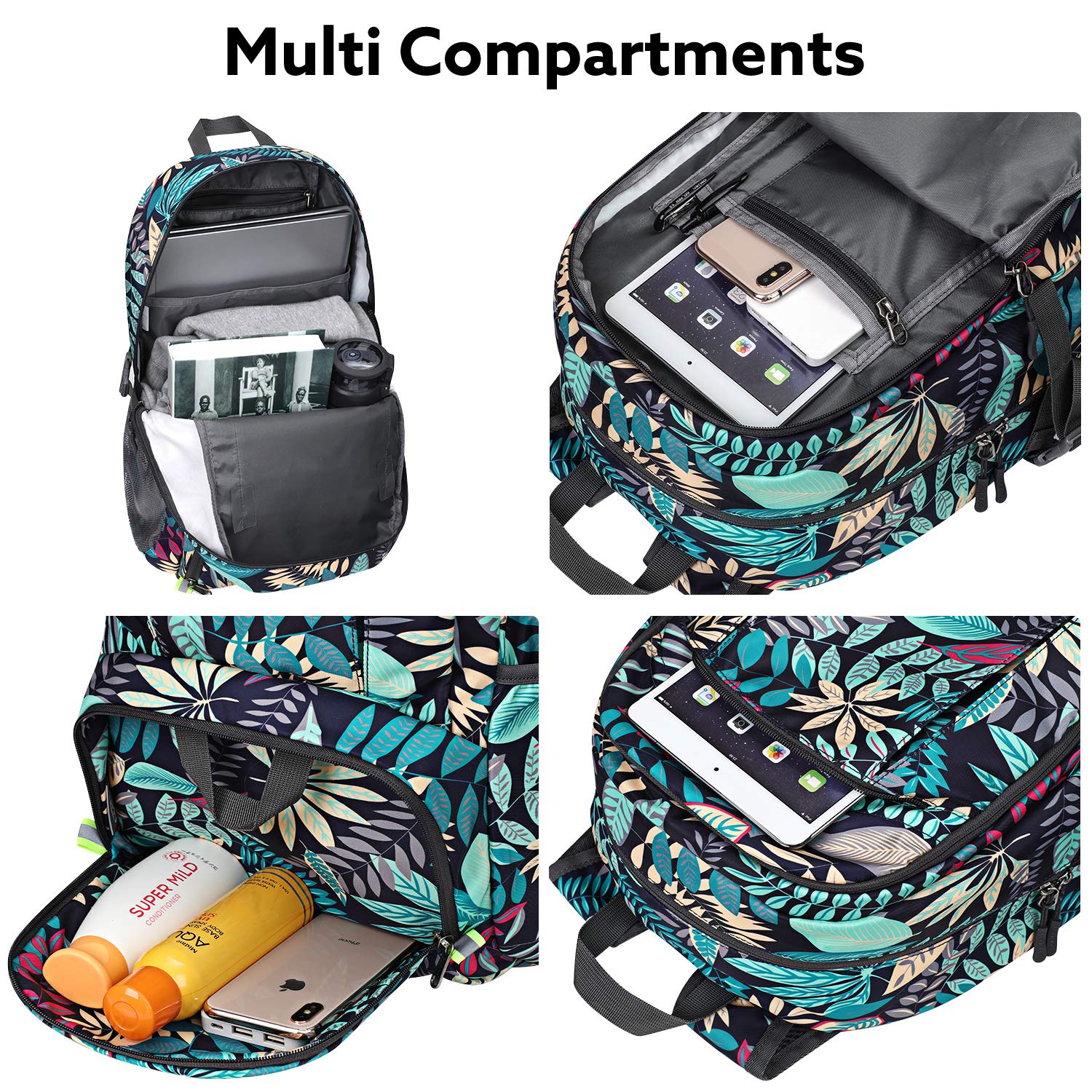 G4Free - G4Free 40L Lightweight Packable Hiking Backpack -D02V707A