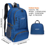 G4Free - G4Free 40L Lightweight Packable Hiking Backpack -D02V707A