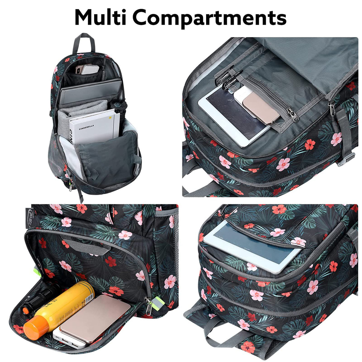 G4Free - G4Free 40L Lightweight Packable Hiking Backpack -D02V707A