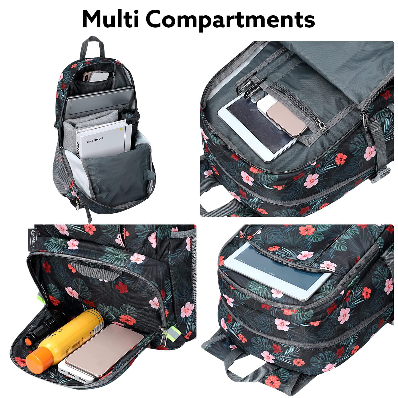 G4Free - G4Free 40L Lightweight Packable Hiking Backpack -D02V707A
