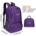 G4Free - G4Free 40L Lightweight Packable Hiking Backpack -D02V707A