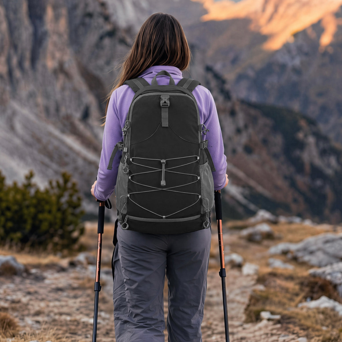 G4Free - G4Free 40L Lightweight Travel Backpack with Rain Cover -TN26B623A