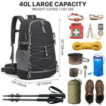 G4Free - G4Free 40L Lightweight Travel Backpack with Rain Cover -TN26B623A