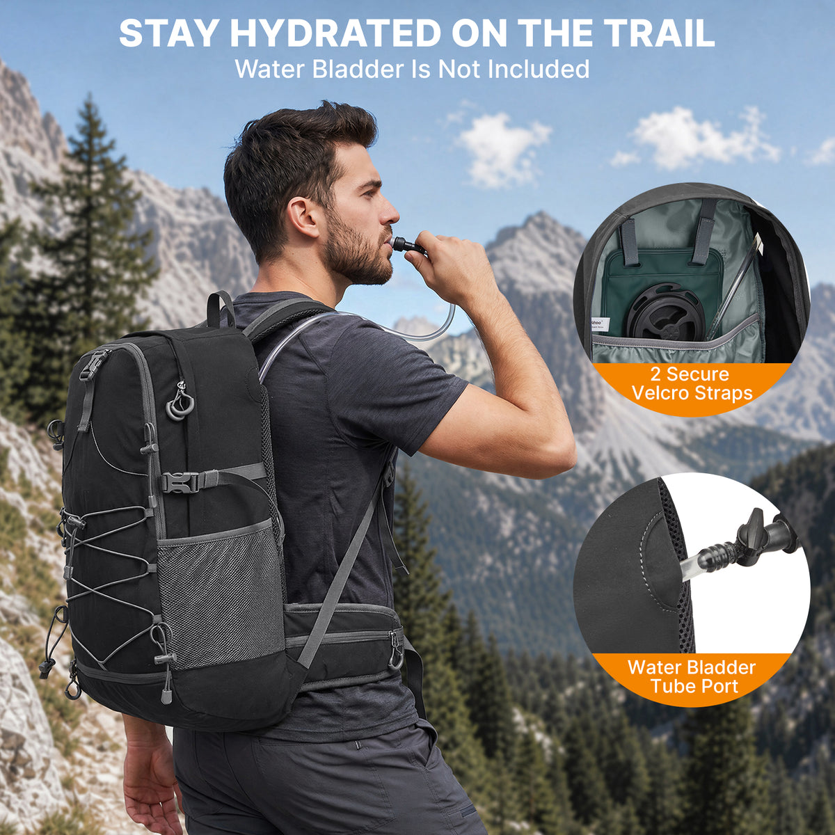 G4Free - G4Free 40L Lightweight Travel Backpack with Rain Cover -TN26B623A