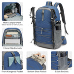 G4Free - G4Free 40L Lightweight Travel Backpack with Rain Cover -TN26B623A