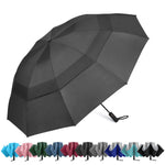 G4Free - G4Free 42/46/54/62 Inch 10 Ribs Windproof for Rain Double Canopy Auto Umbrella -NT24A453A