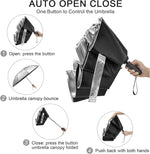 G4Free - G4Free 42/46/54/62 Inch 10 Ribs Windproof for Rain Double Canopy Auto Umbrella -NT24A453F