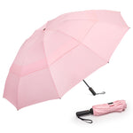 G4Free - G4Free 42/46/54/62 Inch 10 Ribs Windproof for Rain Double Canopy Auto Umbrella -NT24A453F
