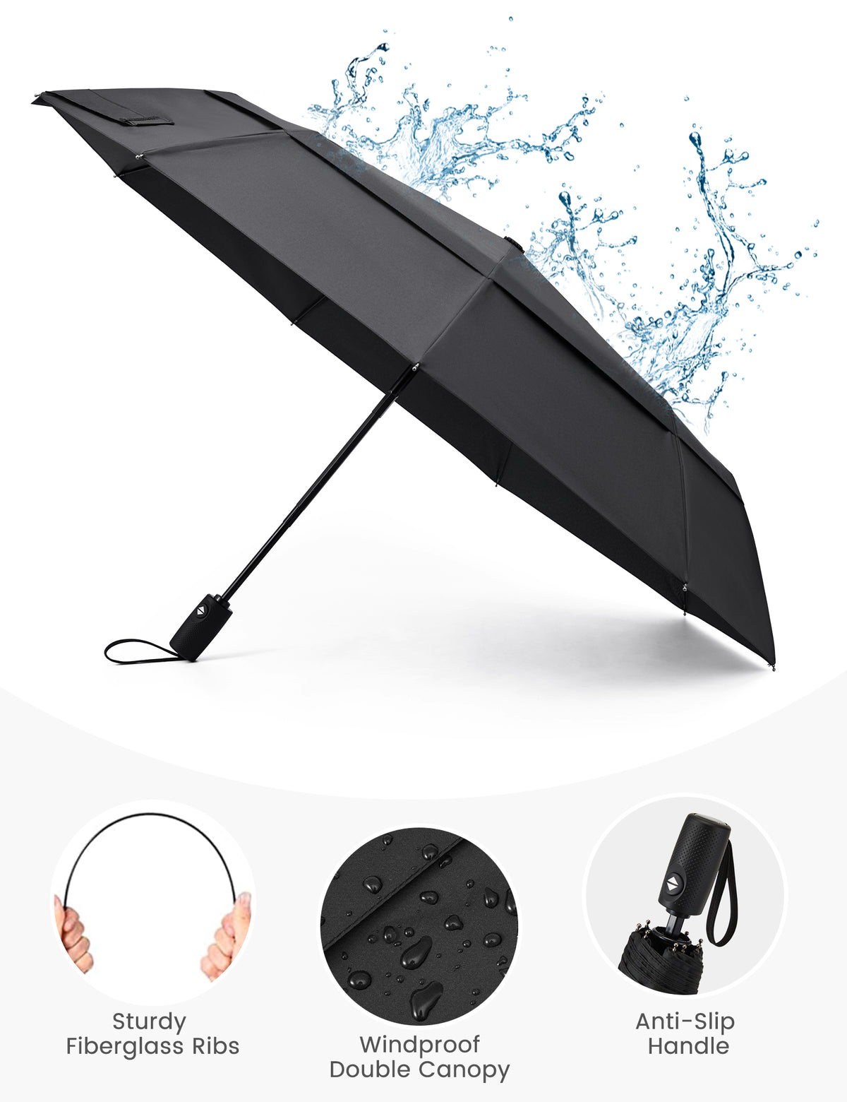 G4Free - G4Free 42 Inch Windproof Travel Umbrella -TN25A604A