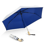 G4Free - G4Free 42Inch UPF 50+ UV Protection Wooden Handle Travel Umbrella -NT22A148B