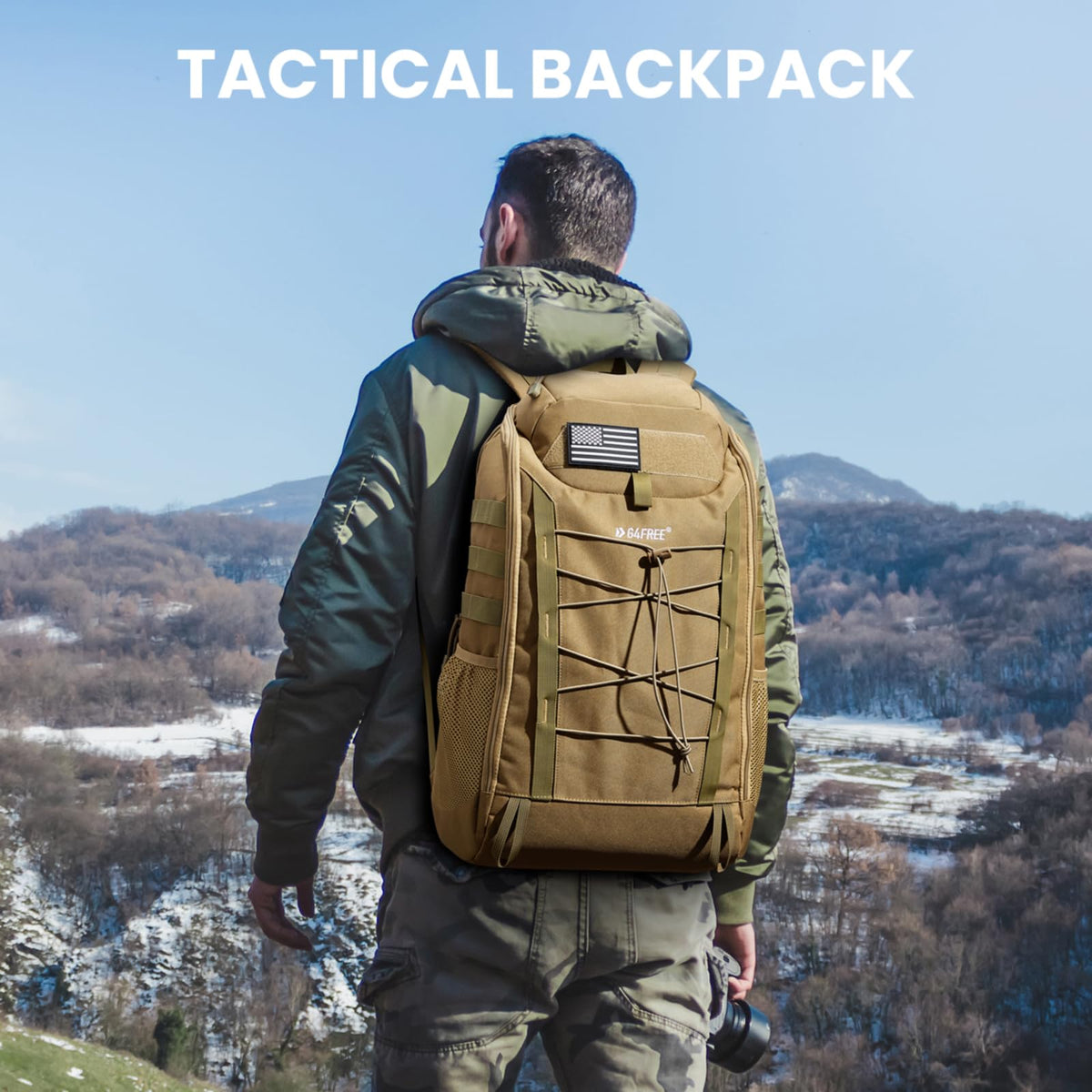 G4Free - G4Free 45L Military Tactical Backpack 3 Day Survival Molle Pack -TN23B193A