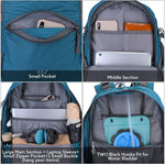 G4Free - G4Free 45L Waterproof Hiking Travel Backpack with Rain Cover -D02V648A