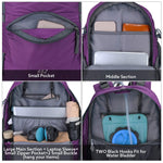 G4Free - G4Free 45L Waterproof Hiking Travel Backpack with Rain Cover -D02V648A