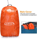 G4Free - G4Free 45L Waterproof Hiking Travel Backpack with Rain Cover -D02V648A